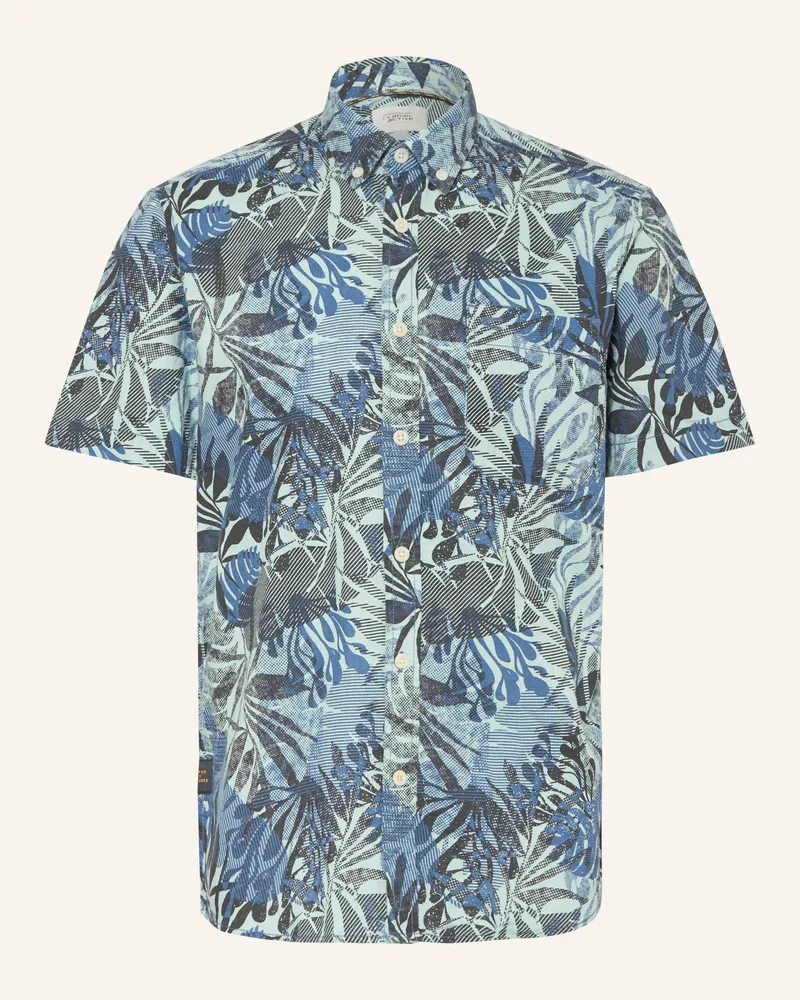 Camel Active Kurzarm-Hemd Regular Fit blau Blau