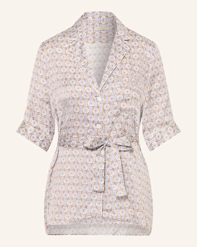 lilienfels Satinbluse blau Hellblau
