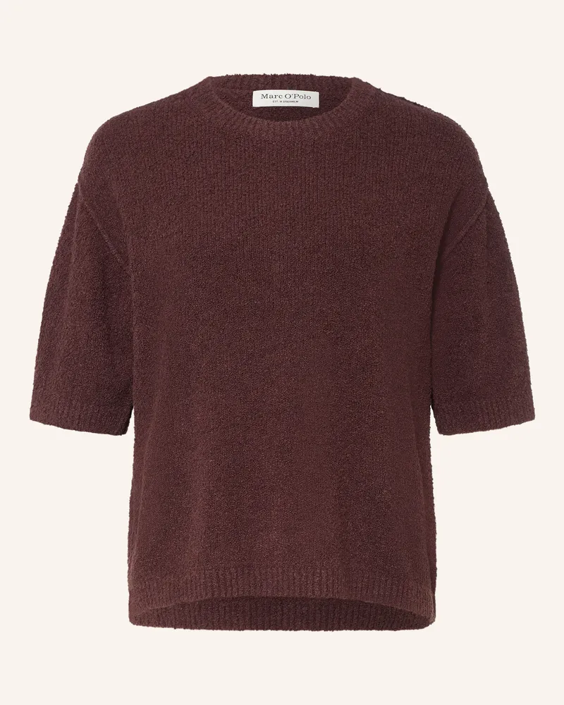 Marc O'Polo Strickshirt rot Dunkelbraun