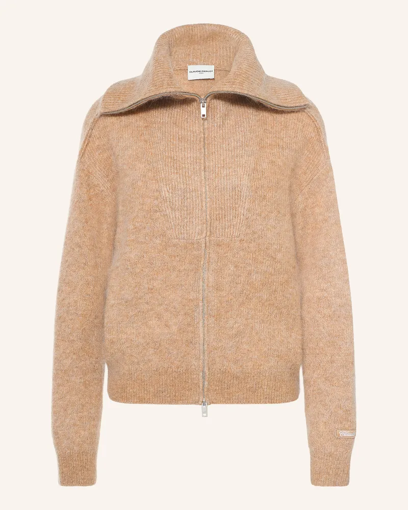 Claudie Pierlot Strickjacke Mit Mohair braun Camel