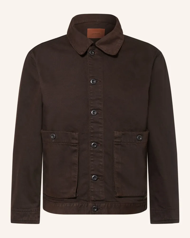 Sandro Jeans-Overjacket braun Dunkelbraun