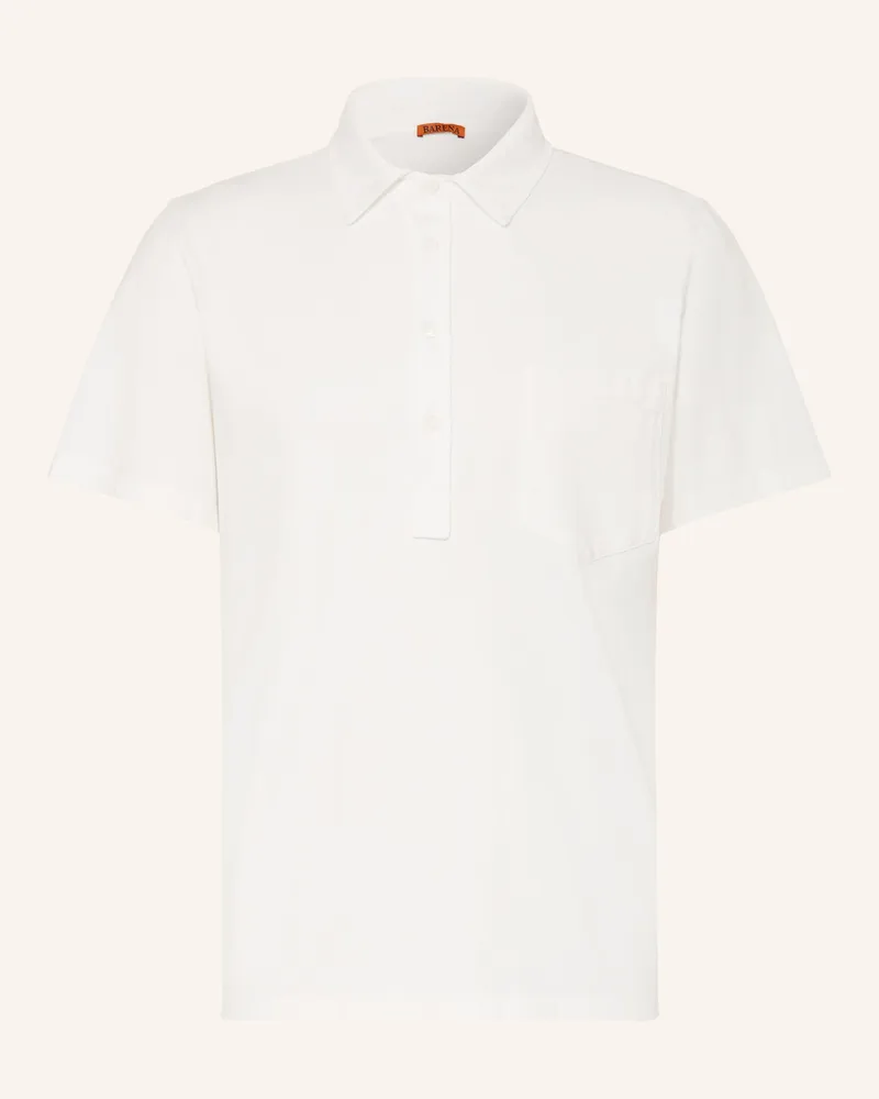 BARENA Jersey-Poloshirt weiss Weiss