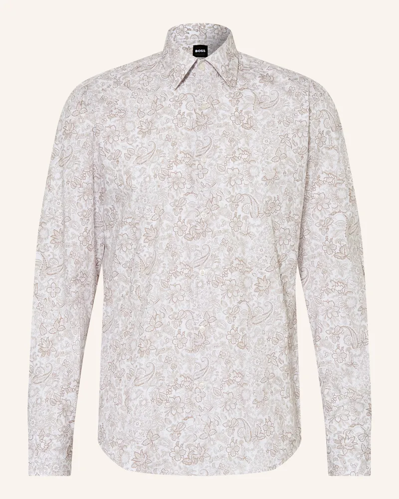 HUGO BOSS Hemd Joe Regular Fit gruen Weiss