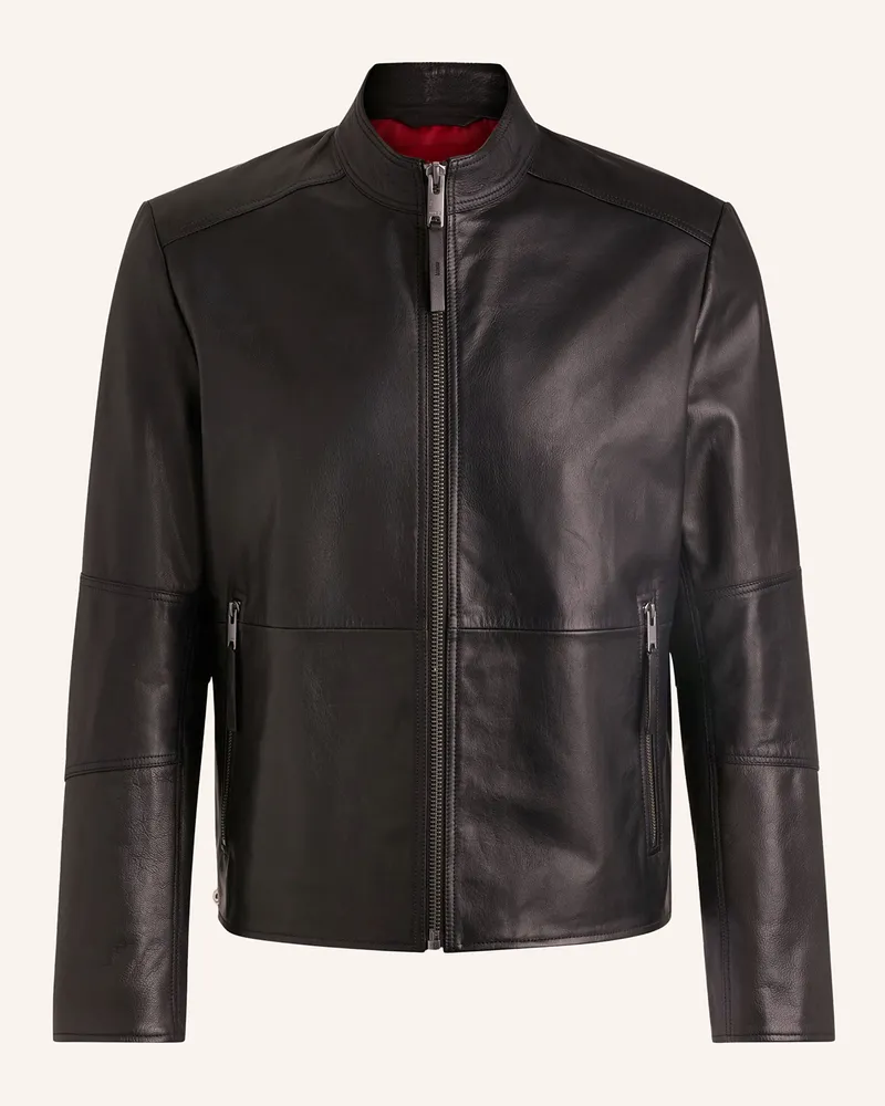HUGO BOSS Lederjacke LOKIS-3 Schwarz