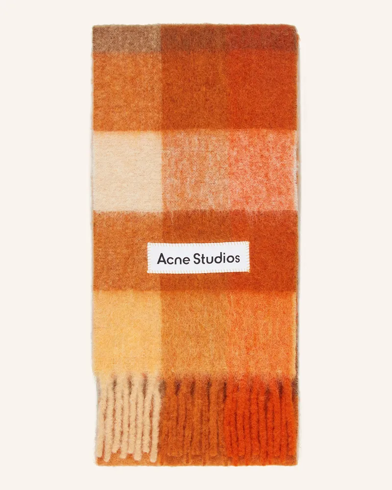 Acne Studios Schal mit Alpaka Orange