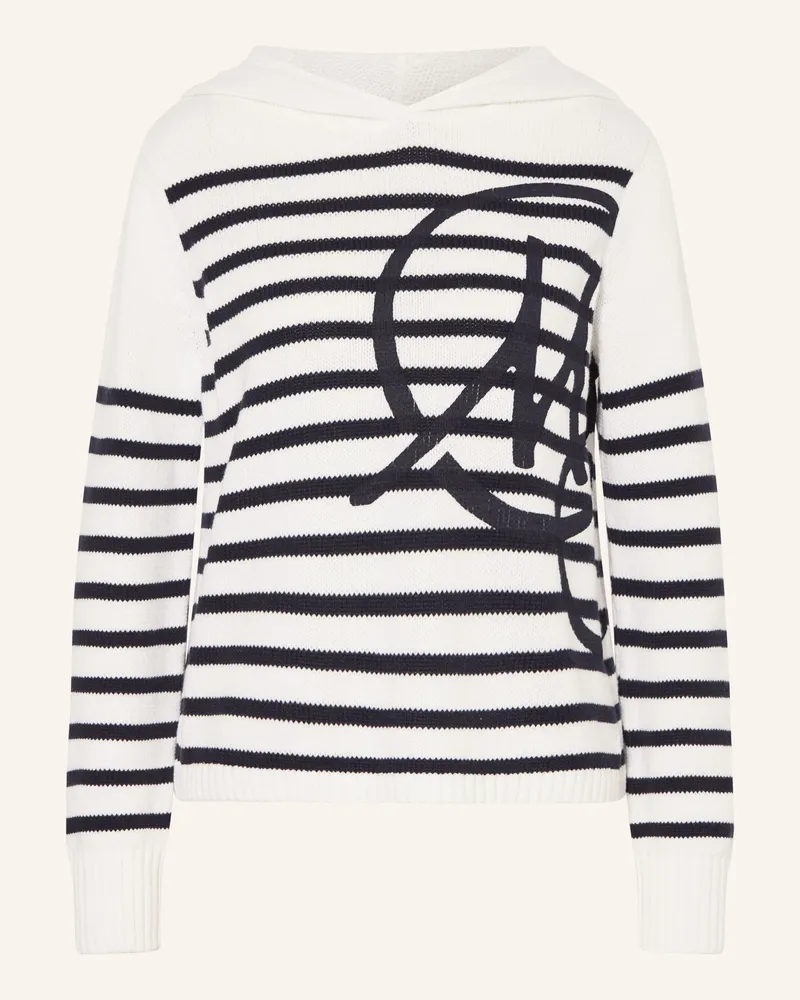 monari Strick-Hoodie Weiss