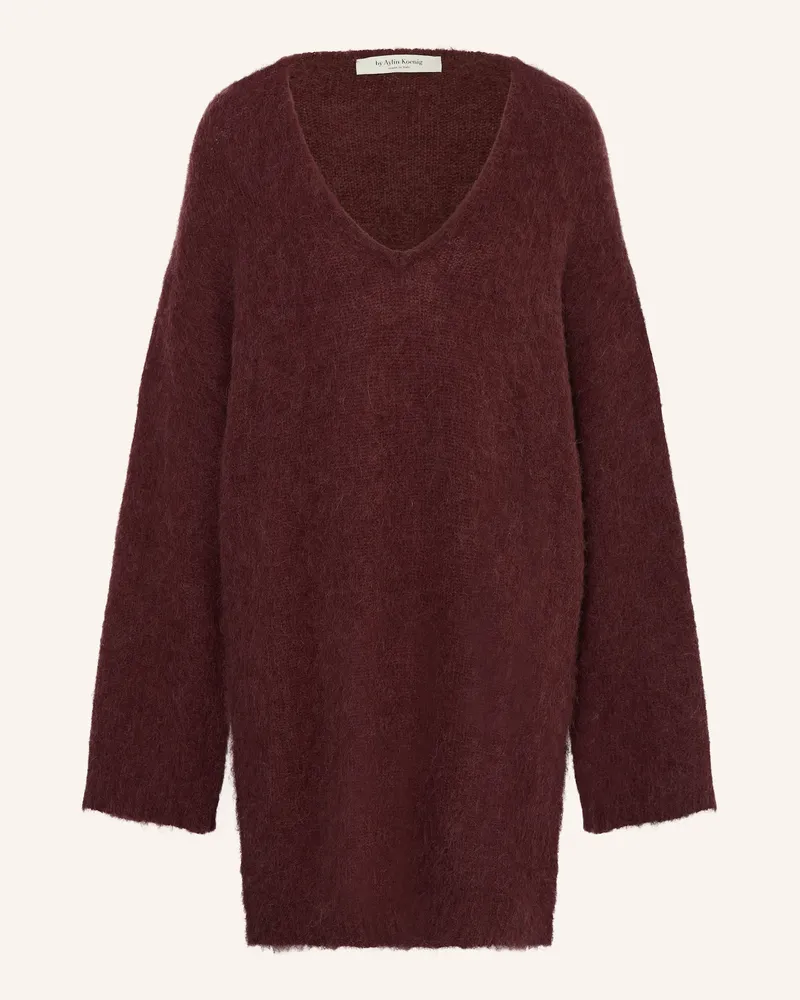 by Aylin Koenig Strickkleid LOUNA aus Alpaka Dunkelrot