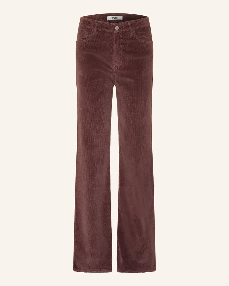 Mavi Jeans Cordhose Malibu lila Braun