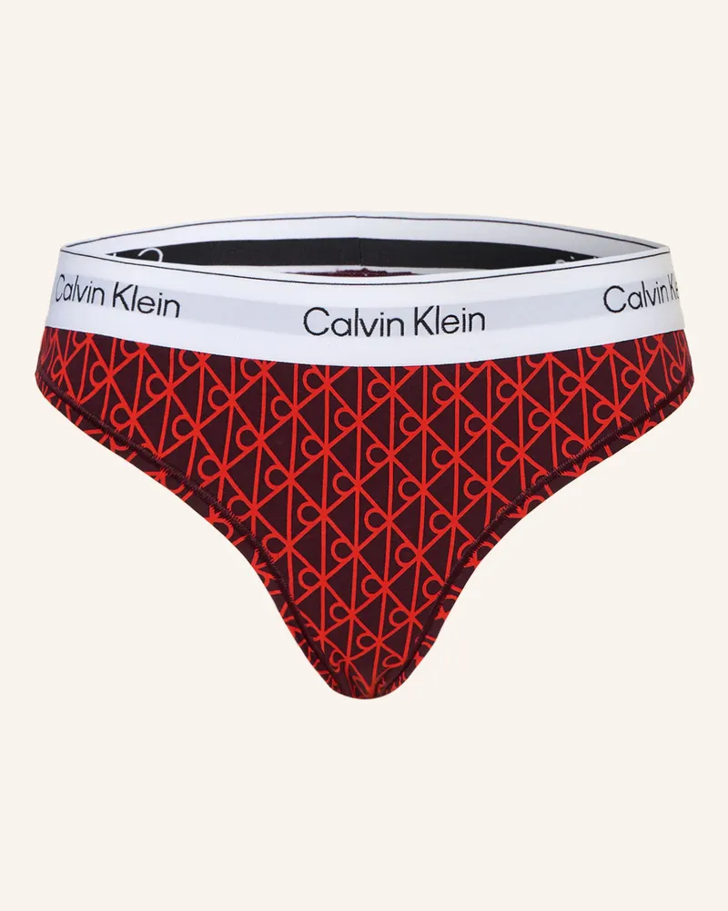 Calvin Klein String ICON COTTON MODAL Dunkellila
