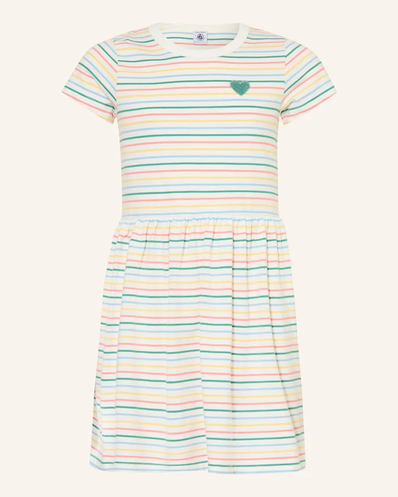 Petit Bateau Jerseykleid weiss Creme