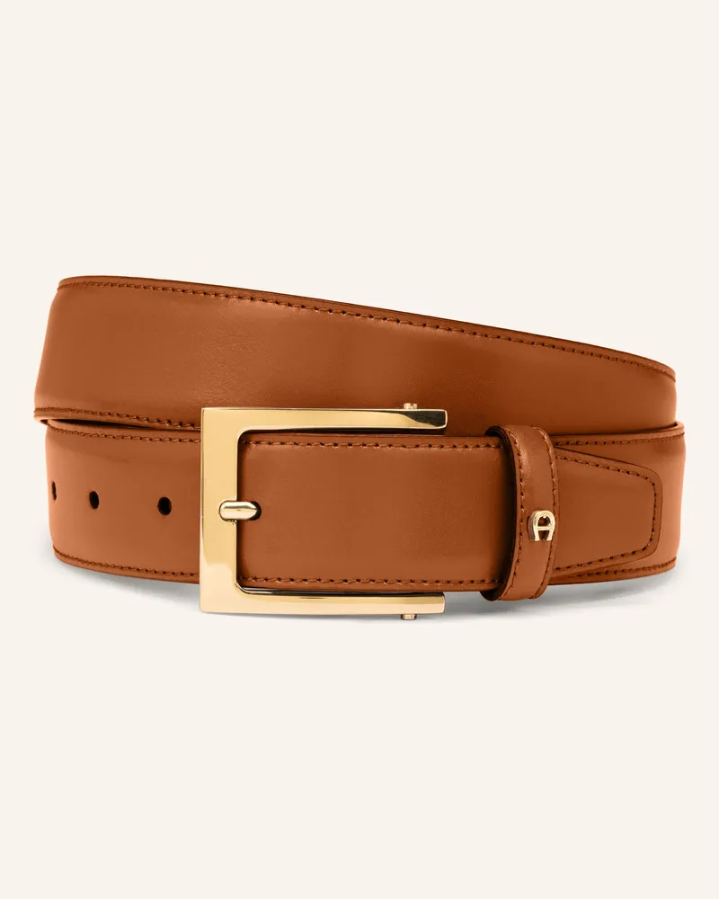 Aigner Ledergürtel Business braun Braun