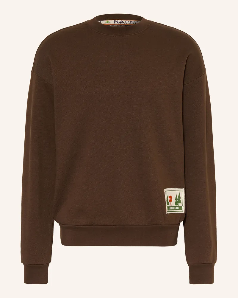 Napapijri Sweatshirt B-Trahus C braun Dunkelbraun