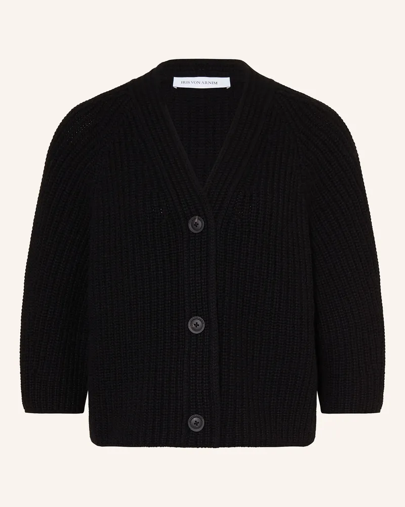 Iris von Arnim Strickjacke FALLOU mit 3/4-Arm Schwarz