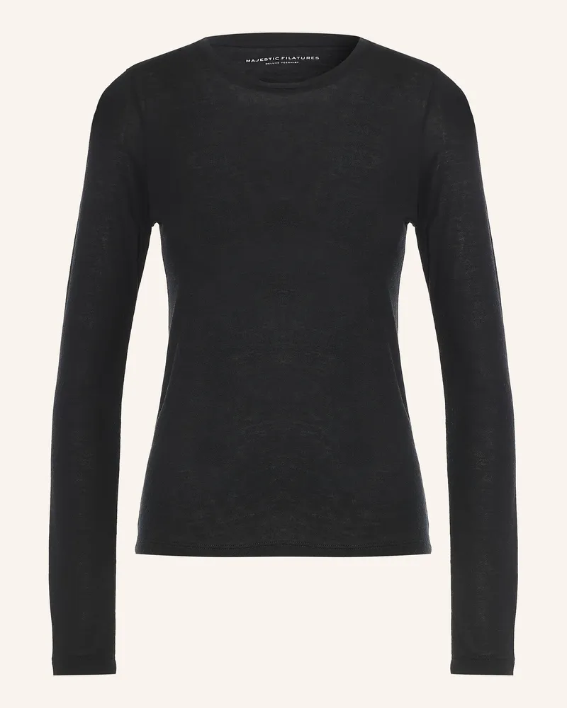 Majestic Longsleeve schwarz Schwarz