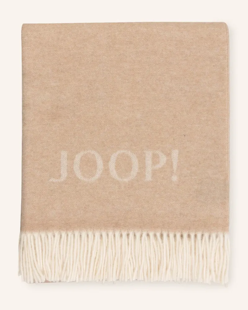 JOOP! Plaid Fine Doubleface weiss Beige