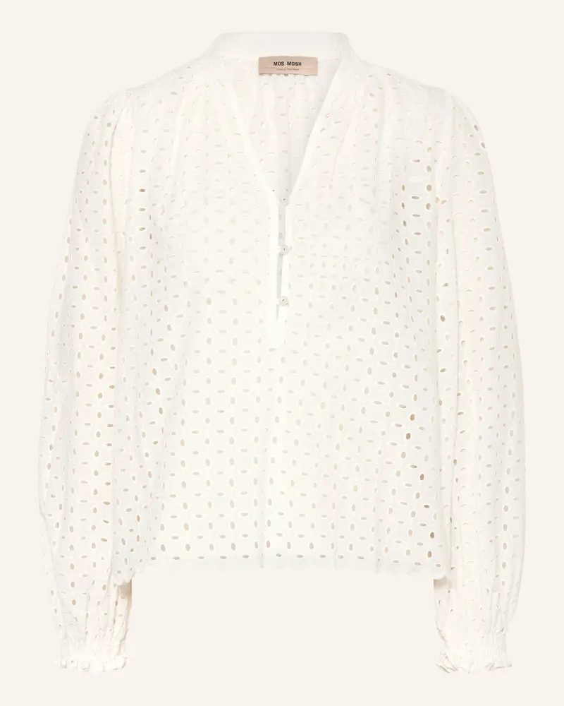 Mos Mosh Blusenshirt Mmtazzin Aus Lochspitze weiss Weiss
