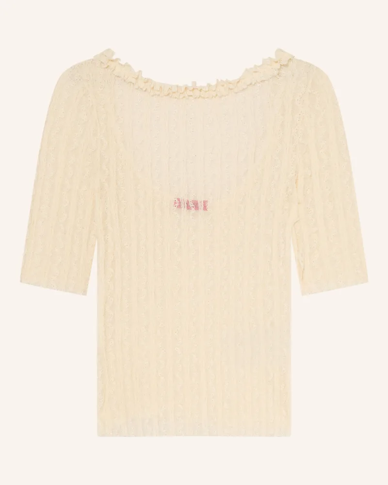 MAX&Co. Spitzenshirt Alfio Mit Rüschen weiss Ecru