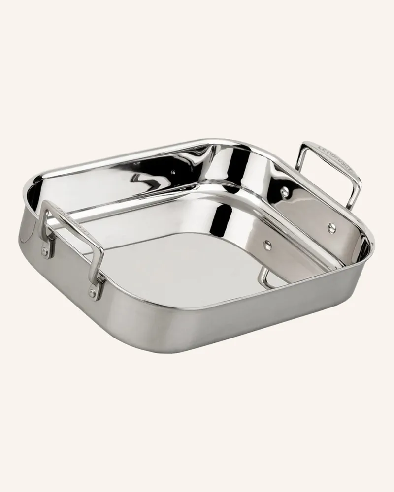 Le Creuset Bratreine 3-Ply silber Silber