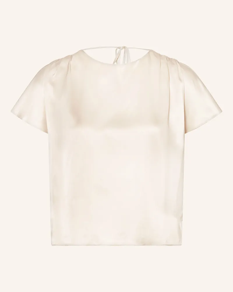 Luisa Cerano Blusenshirt Aus Seide weiss Creme