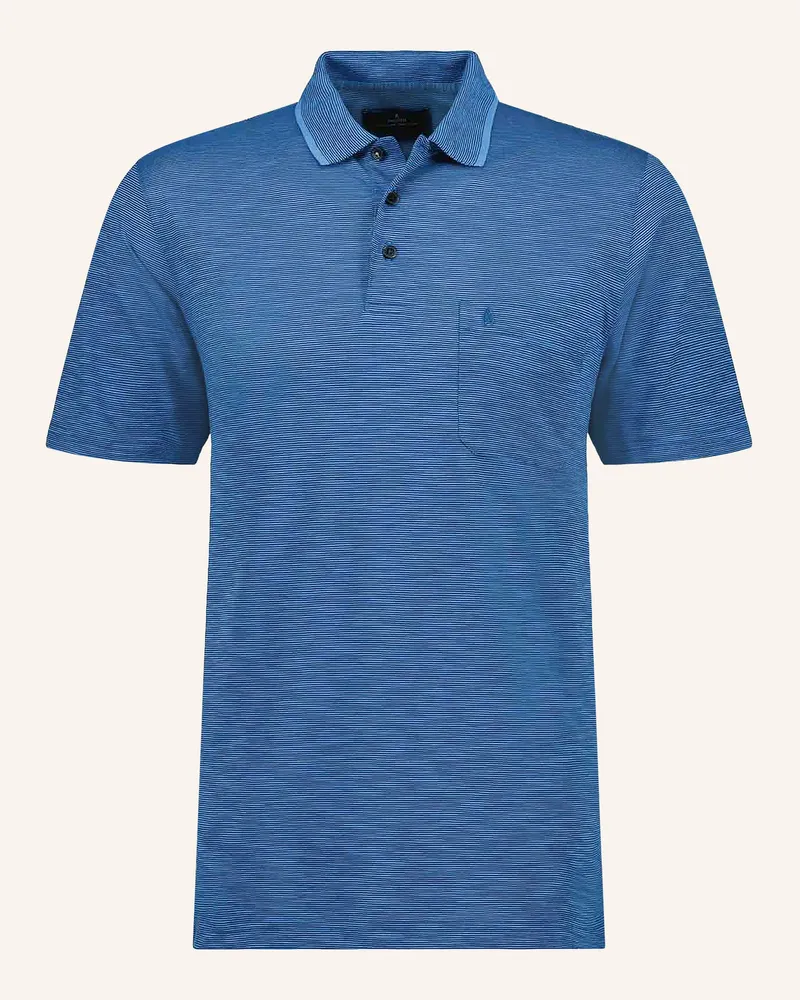 Ragman Jersey-Poloshirt Blau