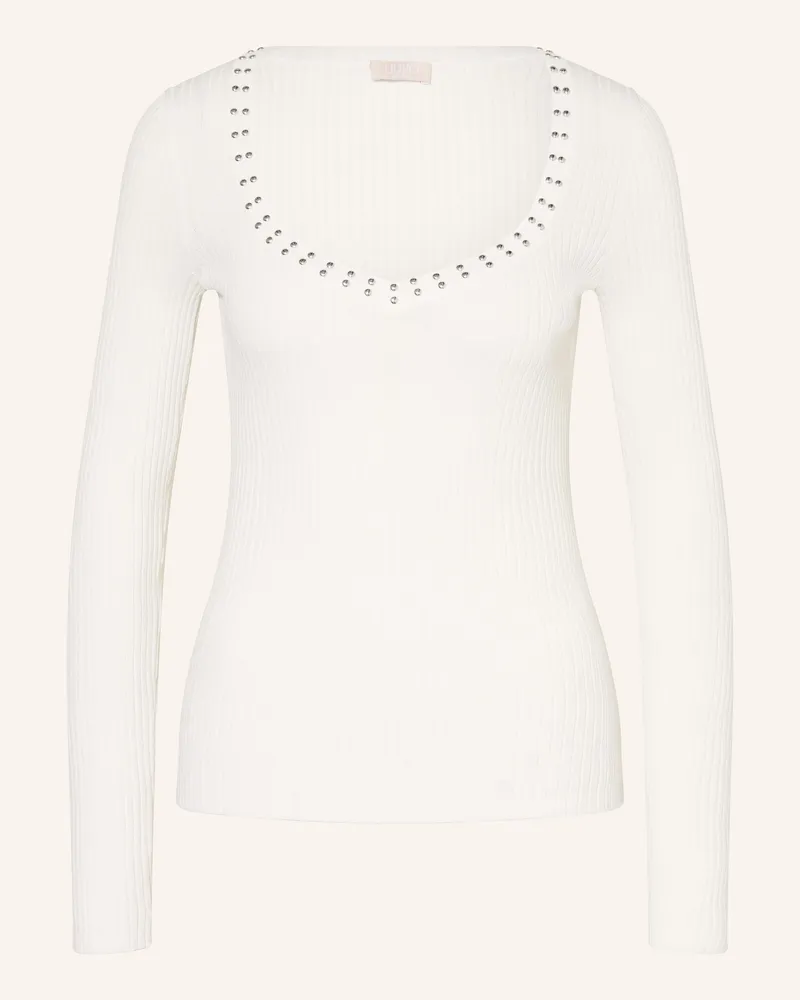 Liu Jo Pullover mit Nieten Weiss