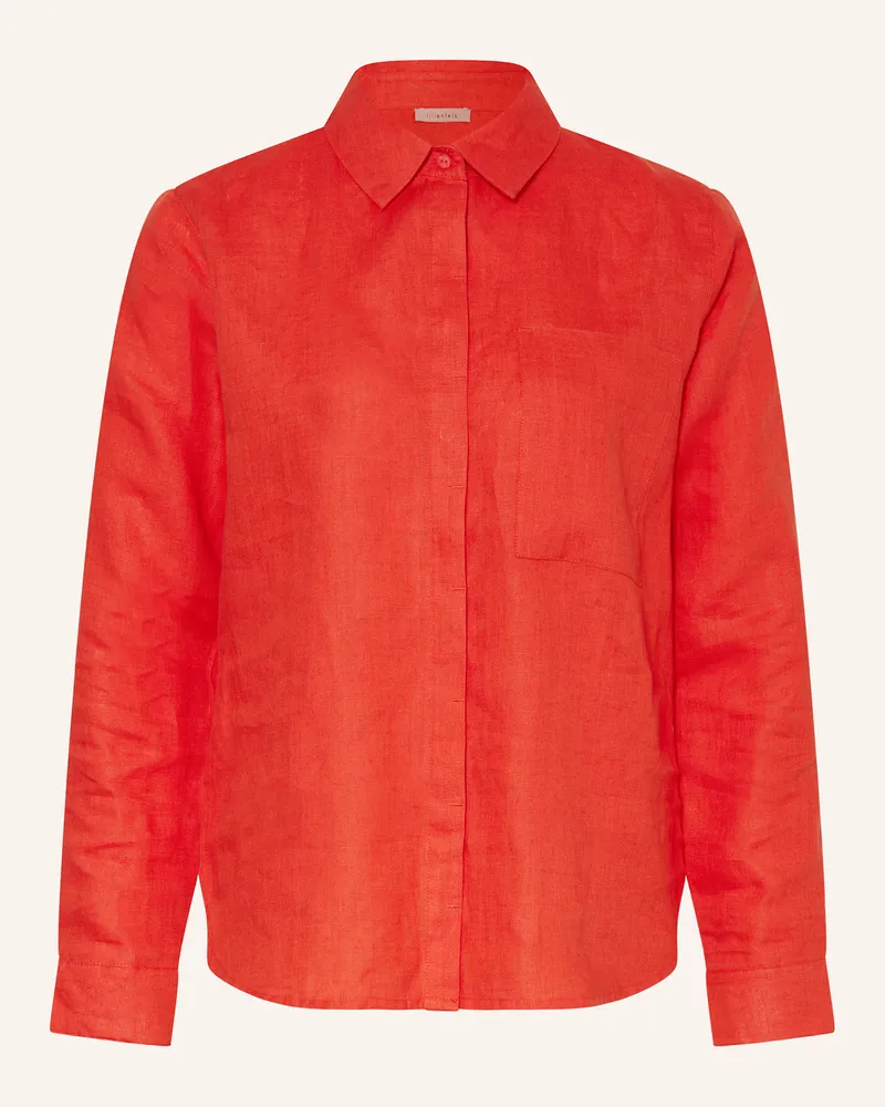 lilienfels Hemdbluse aus Leinen Dunkelorange