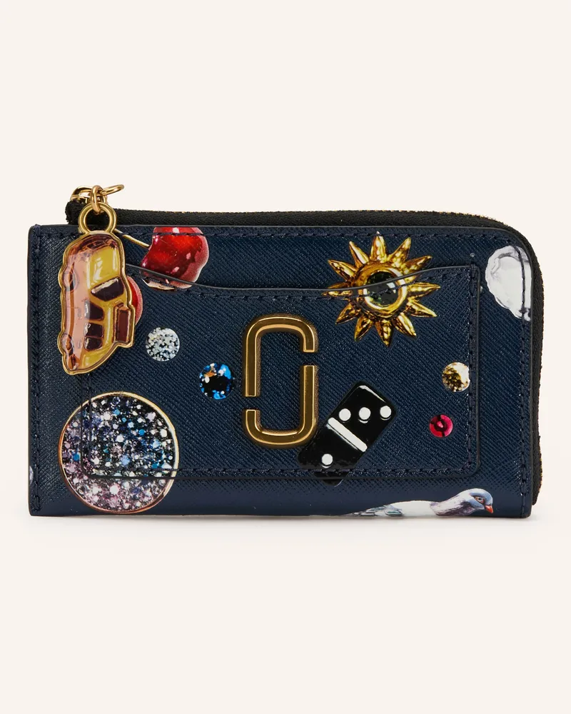 Marc Jacobs Saffiano-Geldbörse THE TOP ZIP MULTI WALLET Dunkelblau