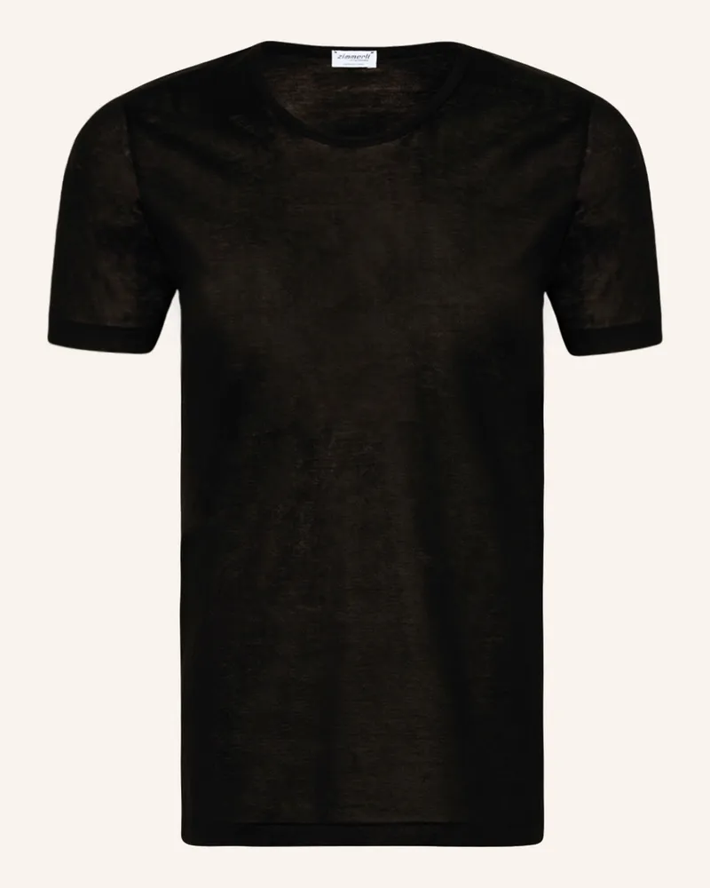 Zimmerli T-Shirt Royal Classic schwarz Schwarz