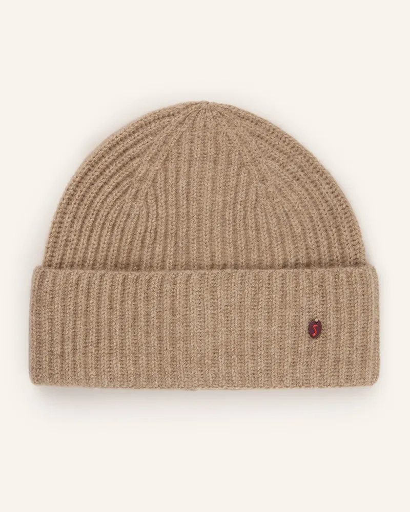 Codello Cashmere-Mütze beige Camel