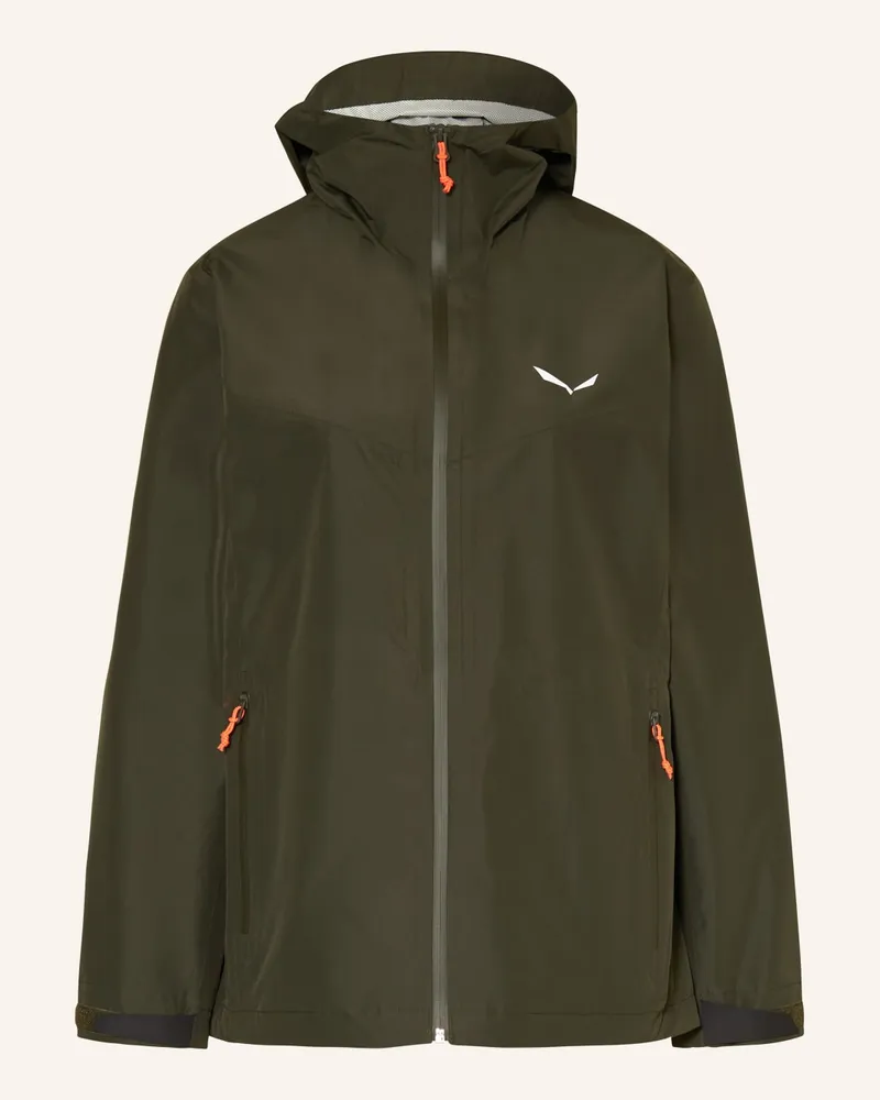 Salewa Hardshell-Jacke PUEZ 2.5L PTX Gruen