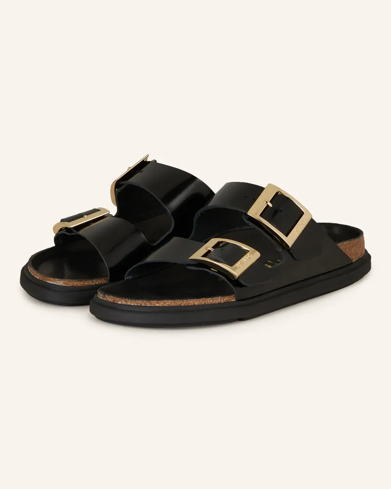 Birkenstock Pantoletten ARIZONA DROPLET BUCKLE Schwarz
