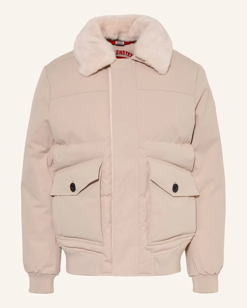 Wellensteyn Steppjacke Saphire Mit Kunstfell beige Creme