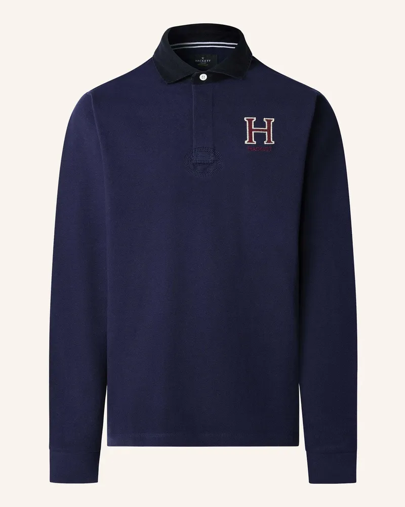 Hackett Poloshirt HERITAGE H RUGBY Blau
