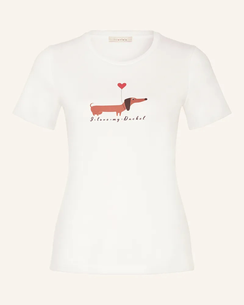lilienfels T-Shirt mit Schmucksteinen Weiss