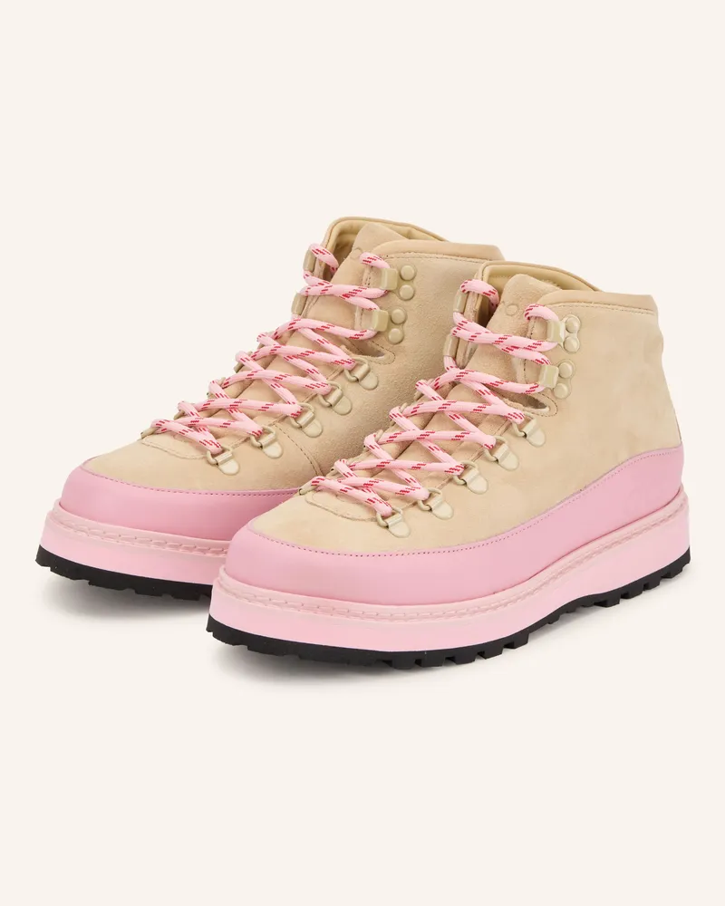 Mono Schnürboots Core Cap beige Hellbraun