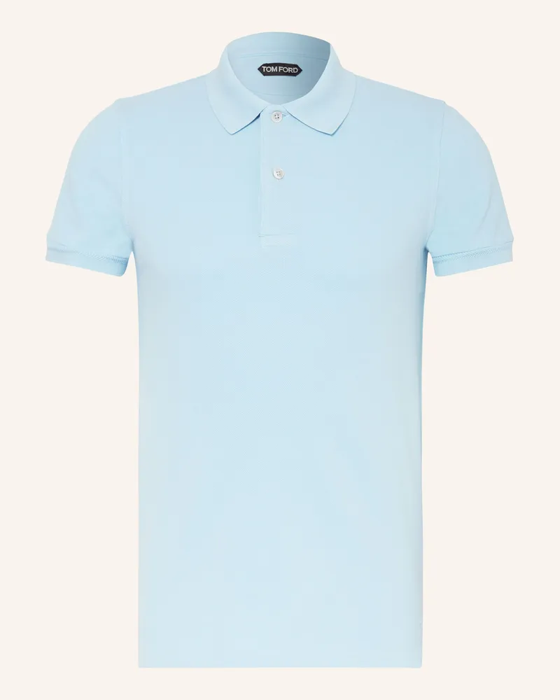 Tom Ford Piqué-Poloshirt Hellblau