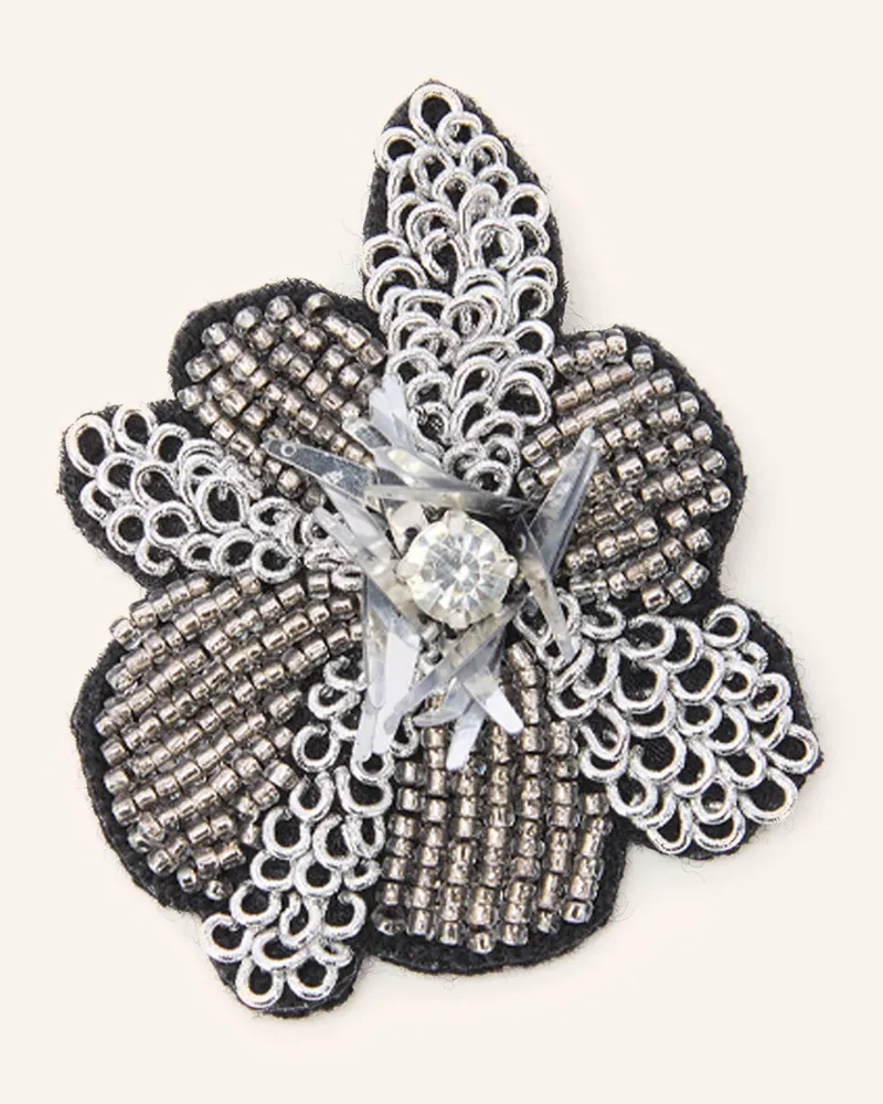 SEM PER LEI Brosche Mit Schmucksteinen silber Silber
