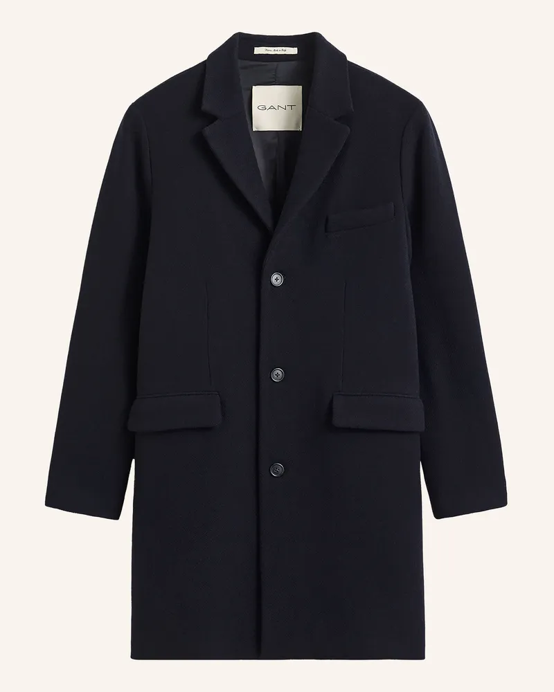 Gant Wollmantel blau Dunkelblau