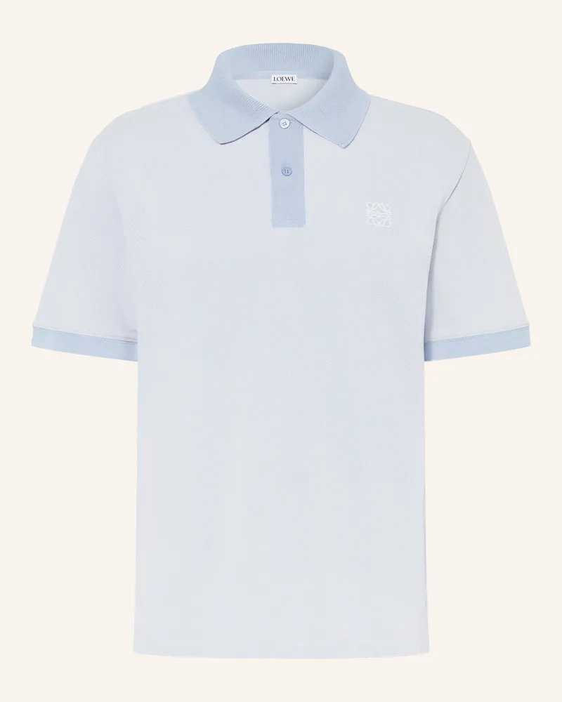 Loewe Piqué-Poloshirt Hellblau