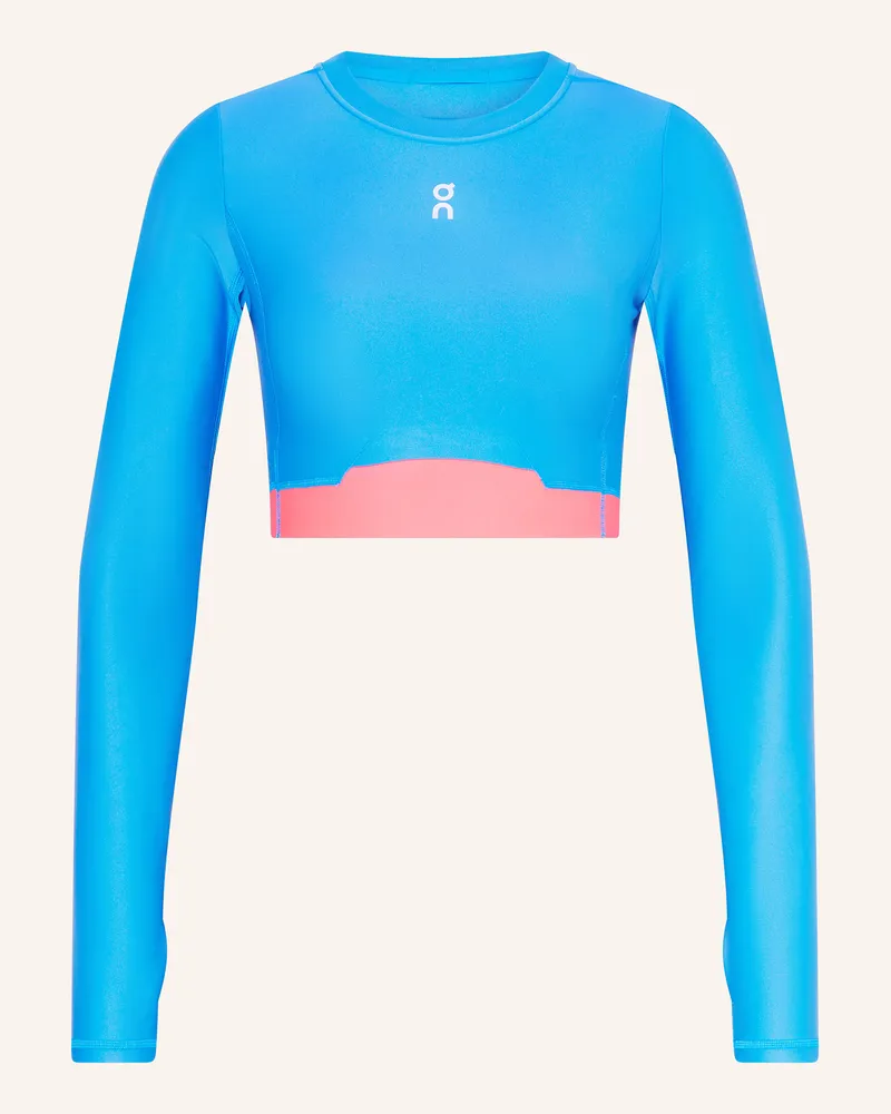 ON Cropped-Top TRAIN Blau