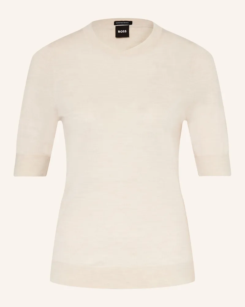 HUGO BOSS Strickshirt FARBELLA Beige
