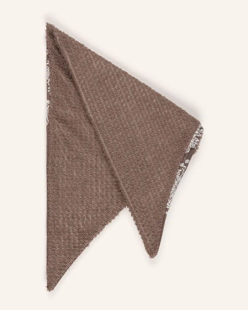 Satisfy Multifunktionstuch Fuzzfleece Ad Triangle braun Braun