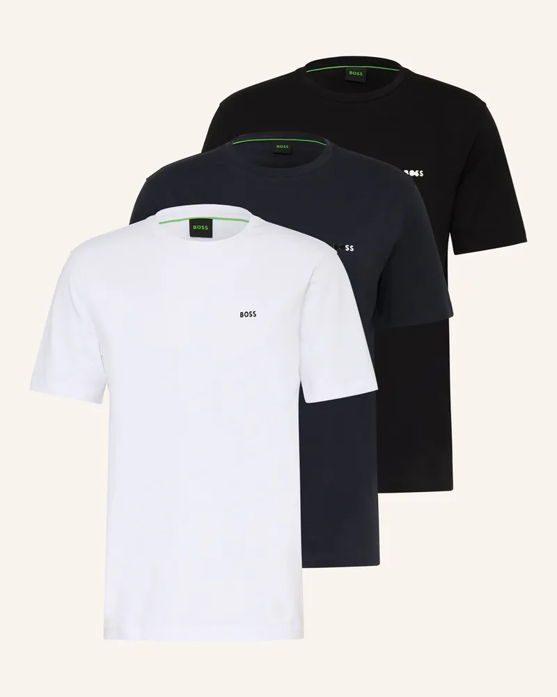 HUGO BOSS 3er-Pack T-Shirts schwarz Schwarz