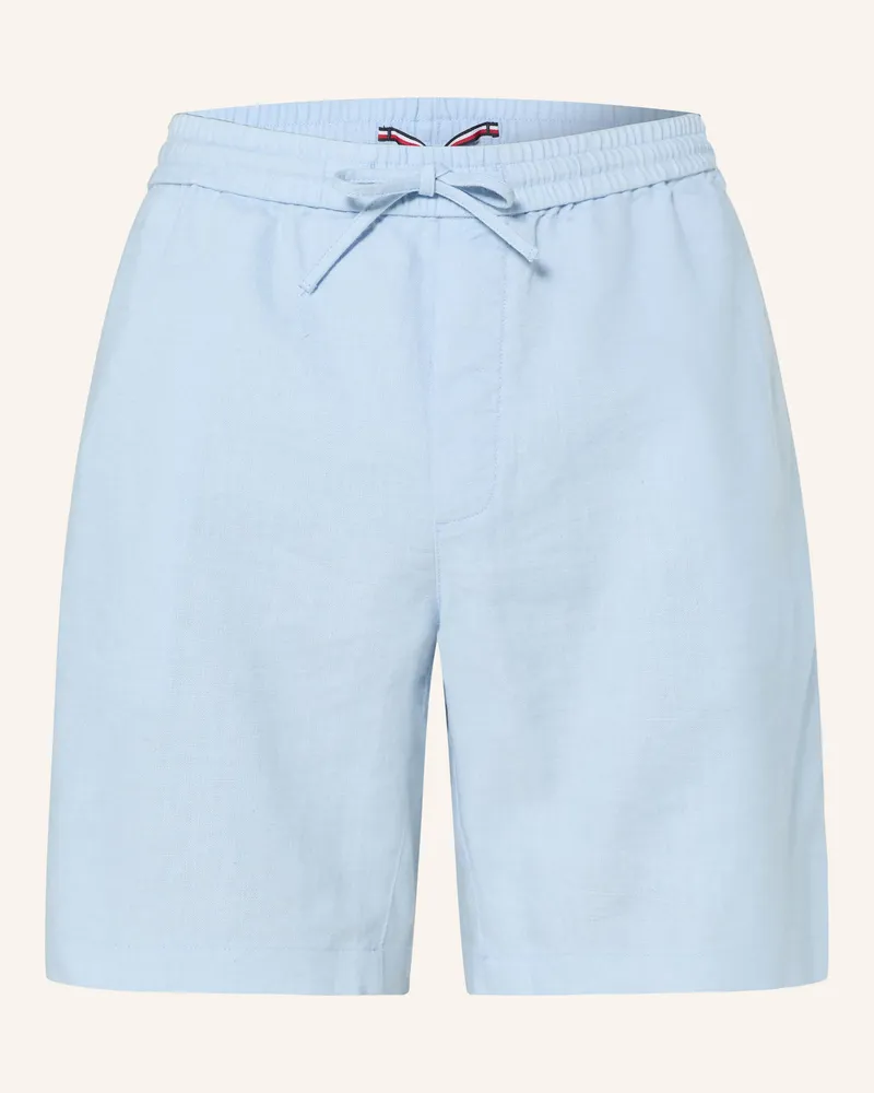 Tommy Hilfiger Leinenshorts Dover Regular Fit blau Hellblau