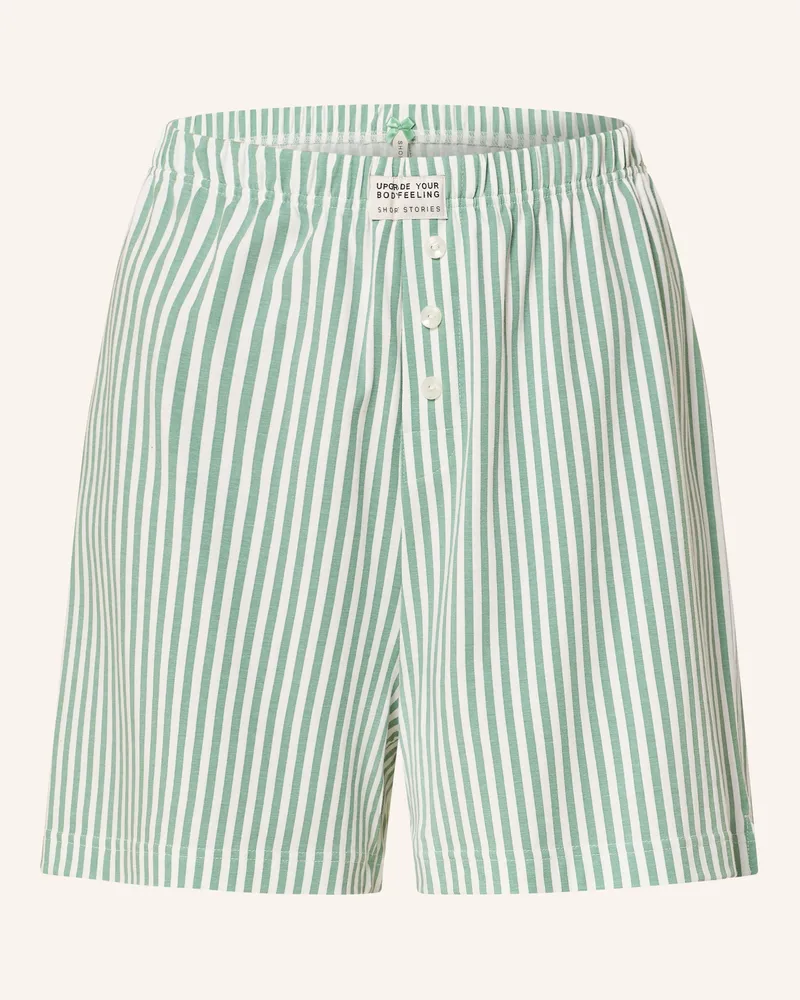 Short Stories Schlafshorts gruen Grün