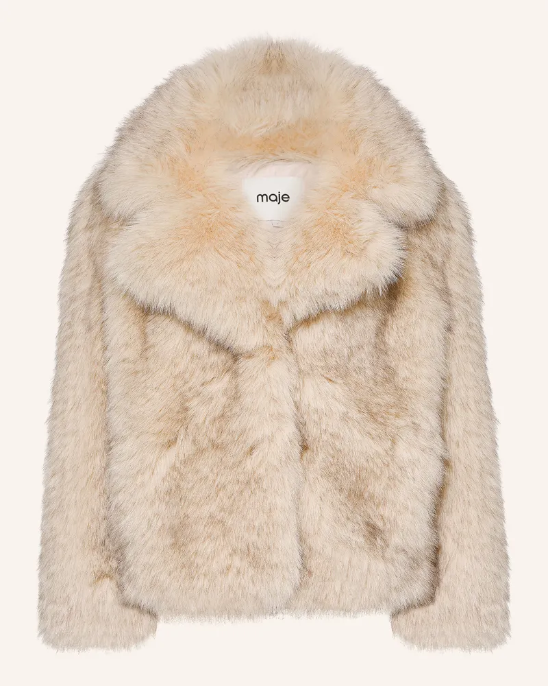 Maje Kunstfell-Jacke beige Beige