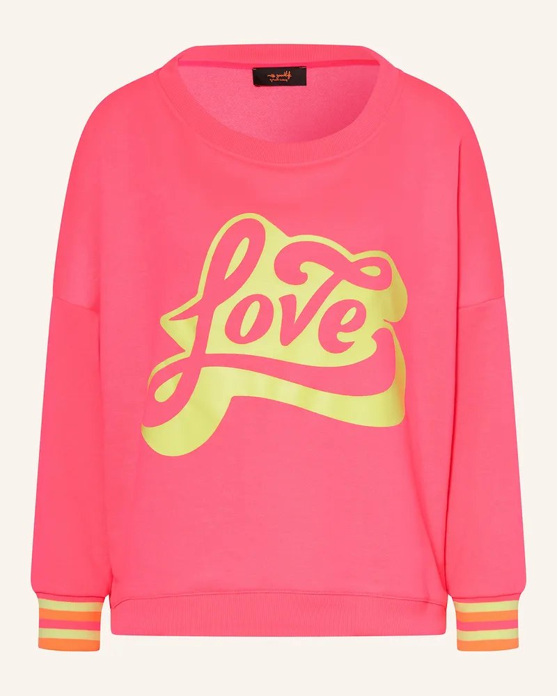 Miss Goodlife Sweatshirt LOVE Neonpink