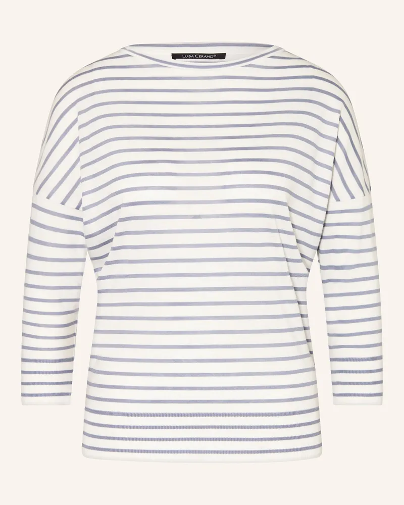 Luisa Cerano Shirt Mit 3/4-Arm weiss Blaugrau