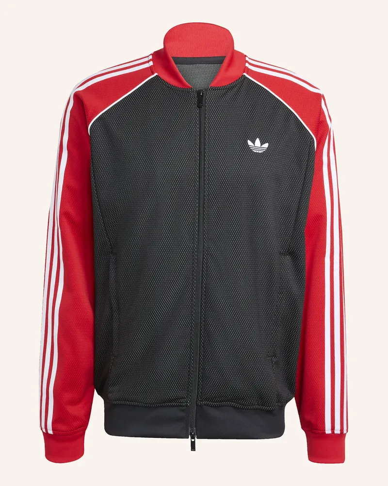 adidas LOOSE MESH TRACKTOP Schwarz