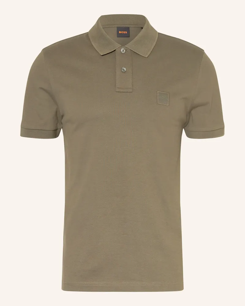 HUGO BOSS Jersey-Poloshirt Passenger gruen Grün